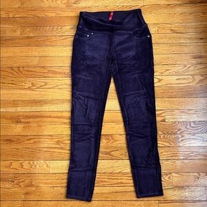 Spanx Corduroy Leggings Plum Size M